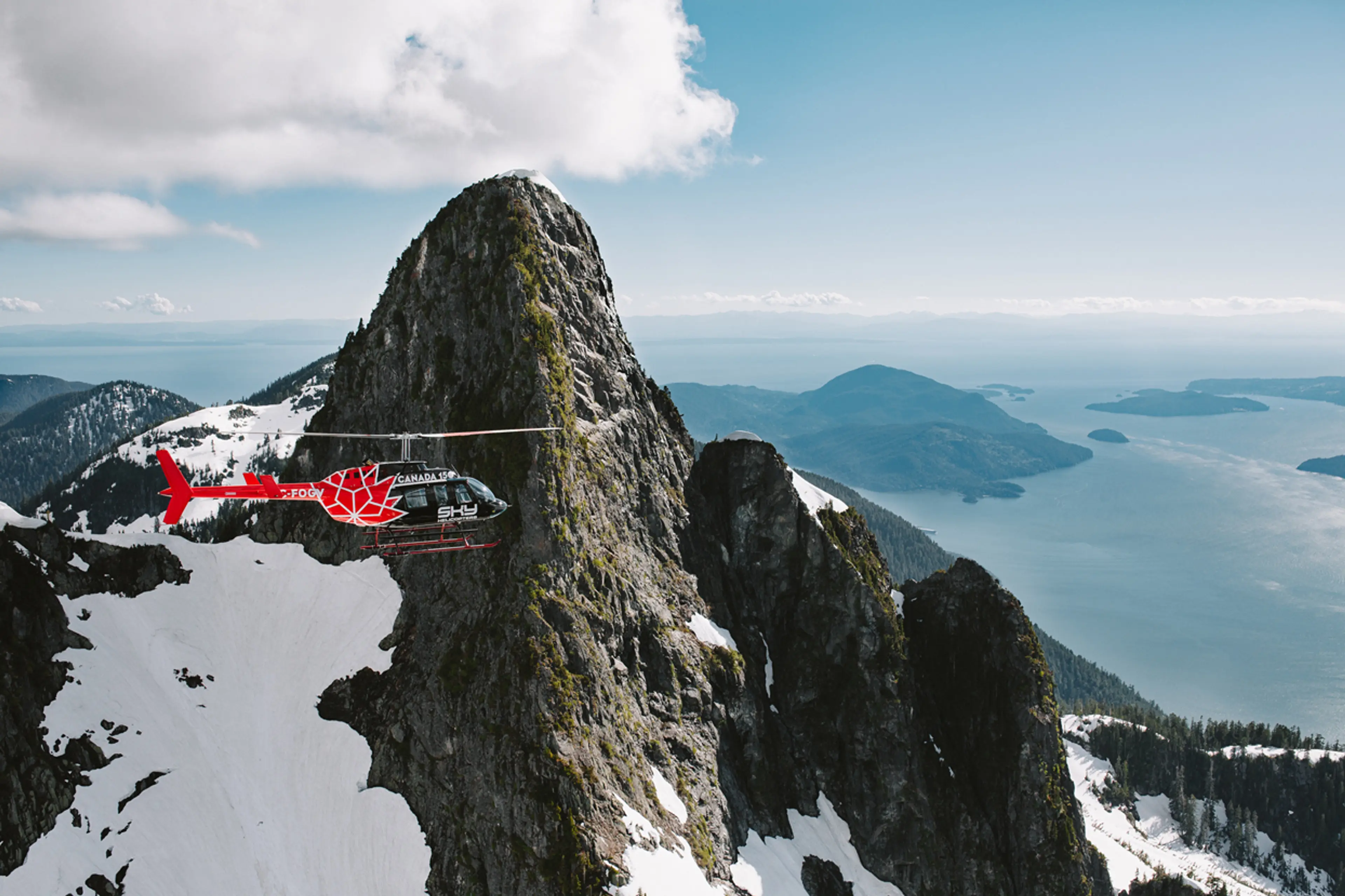Helicopter tour near Vancouver