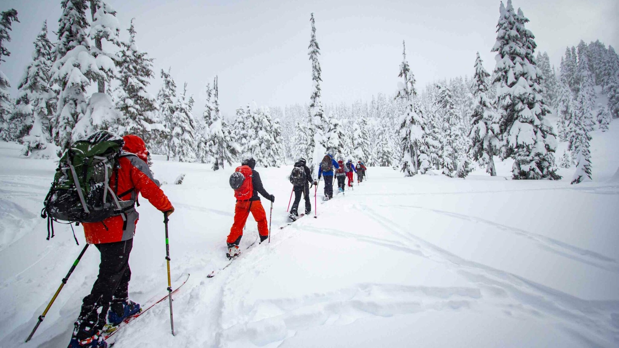 Backcountry skiing intro course in Whistler with Mountain Skills Academy