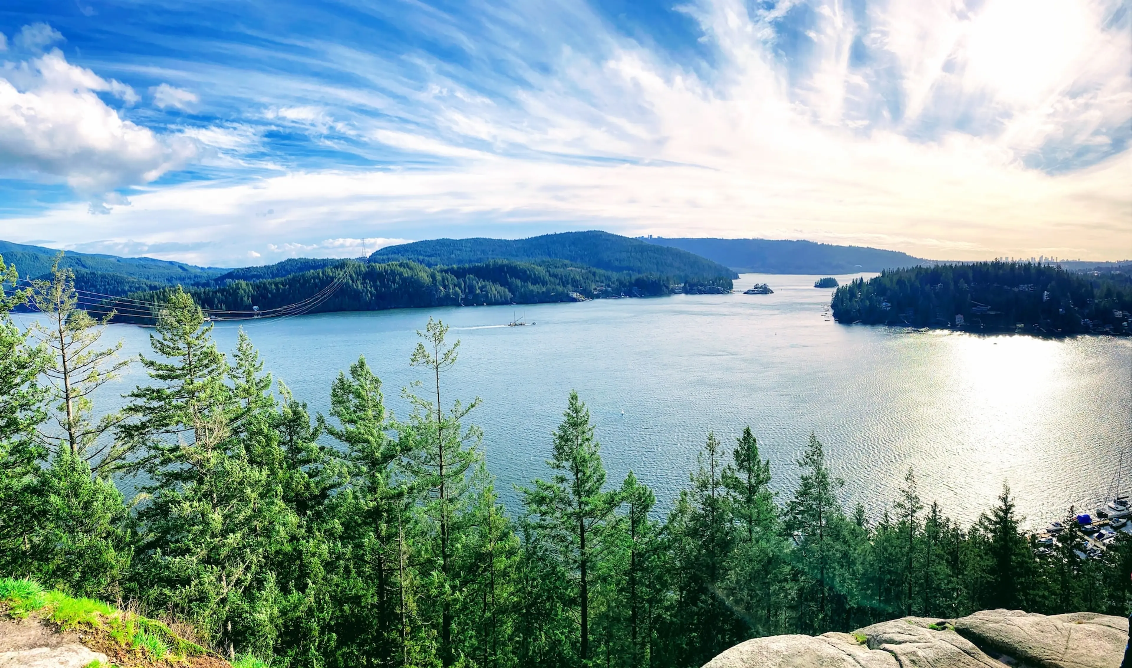 View from Quarry Rock in North Vancouver.