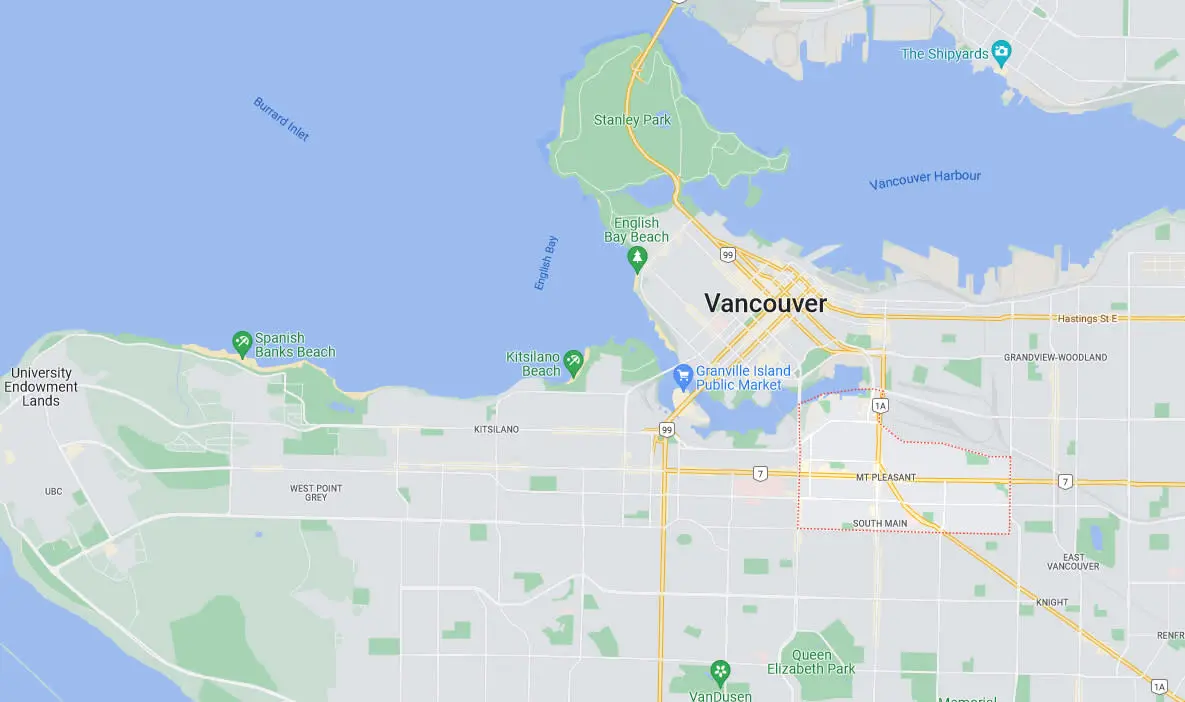 Mount Pleasant Map
