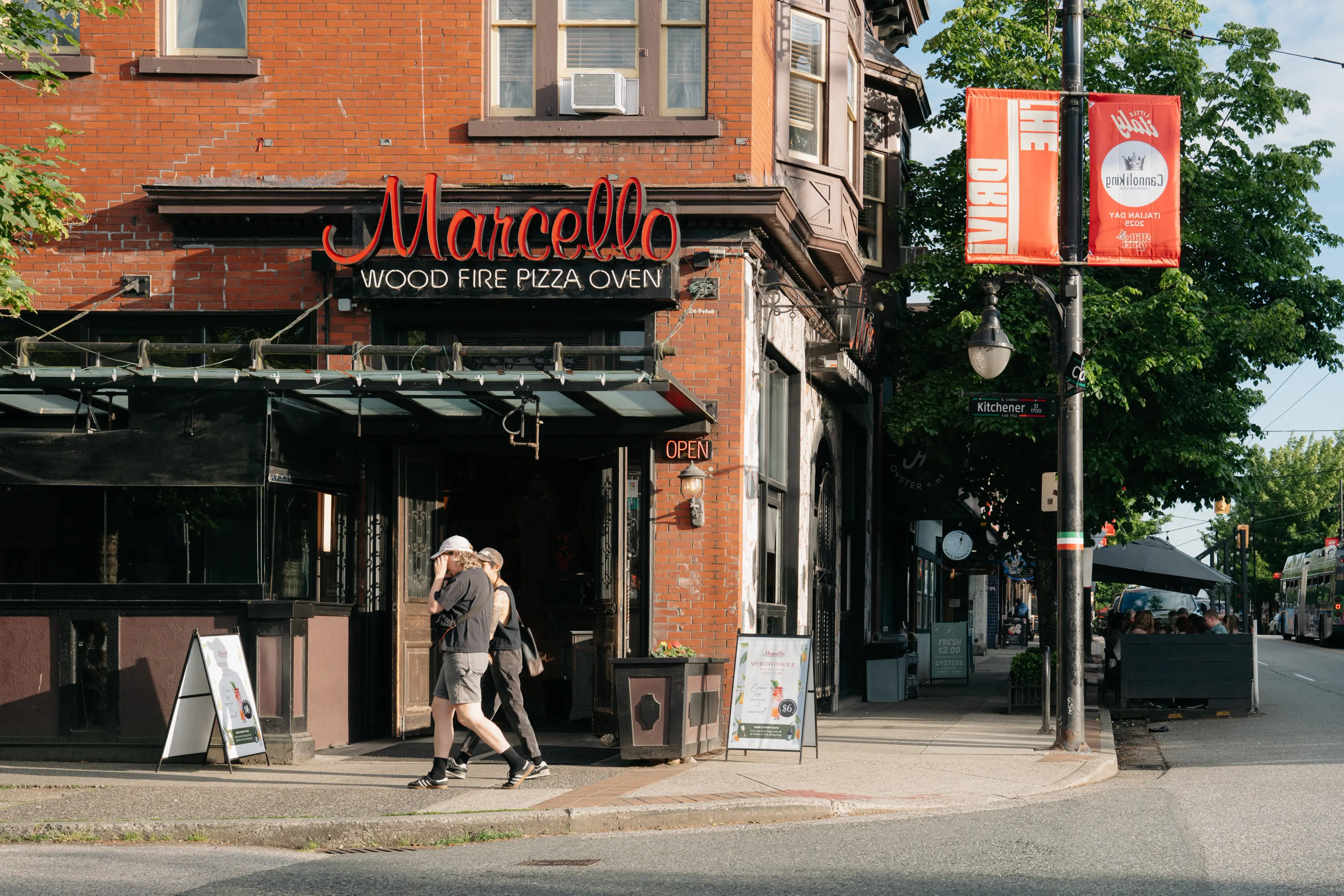 Exterior image of the restaurant Marcello in Vancouver.
