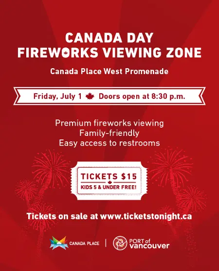 Canada Day Fireworks at Canada Place, July 1st (Free Ticket Giveaway!)