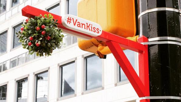 #VanKiss Mistletoe Popping up in Vancouver for the Holiday Season