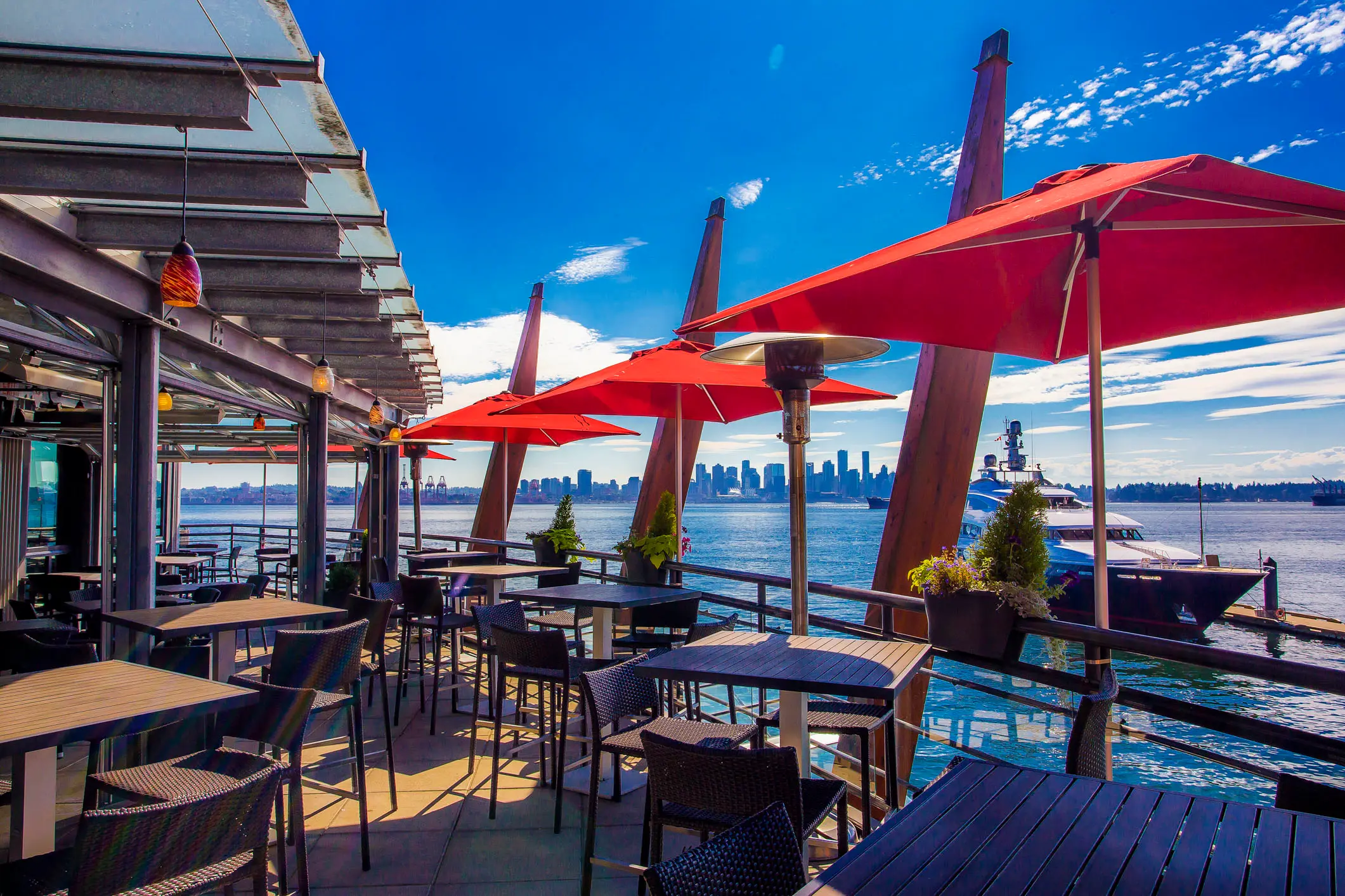 Patio at Pier 7 Restaurant + Bar