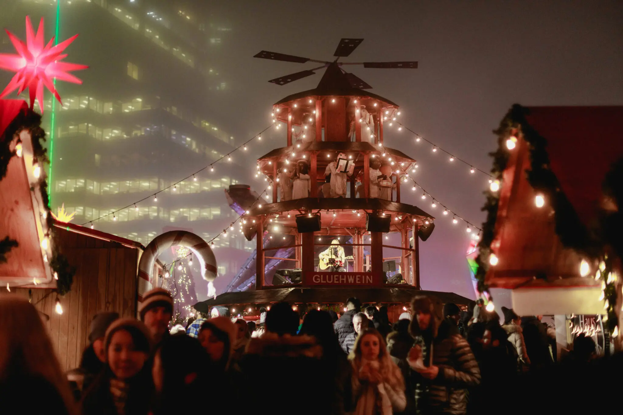 Live music at the Vancouver Christmas Market