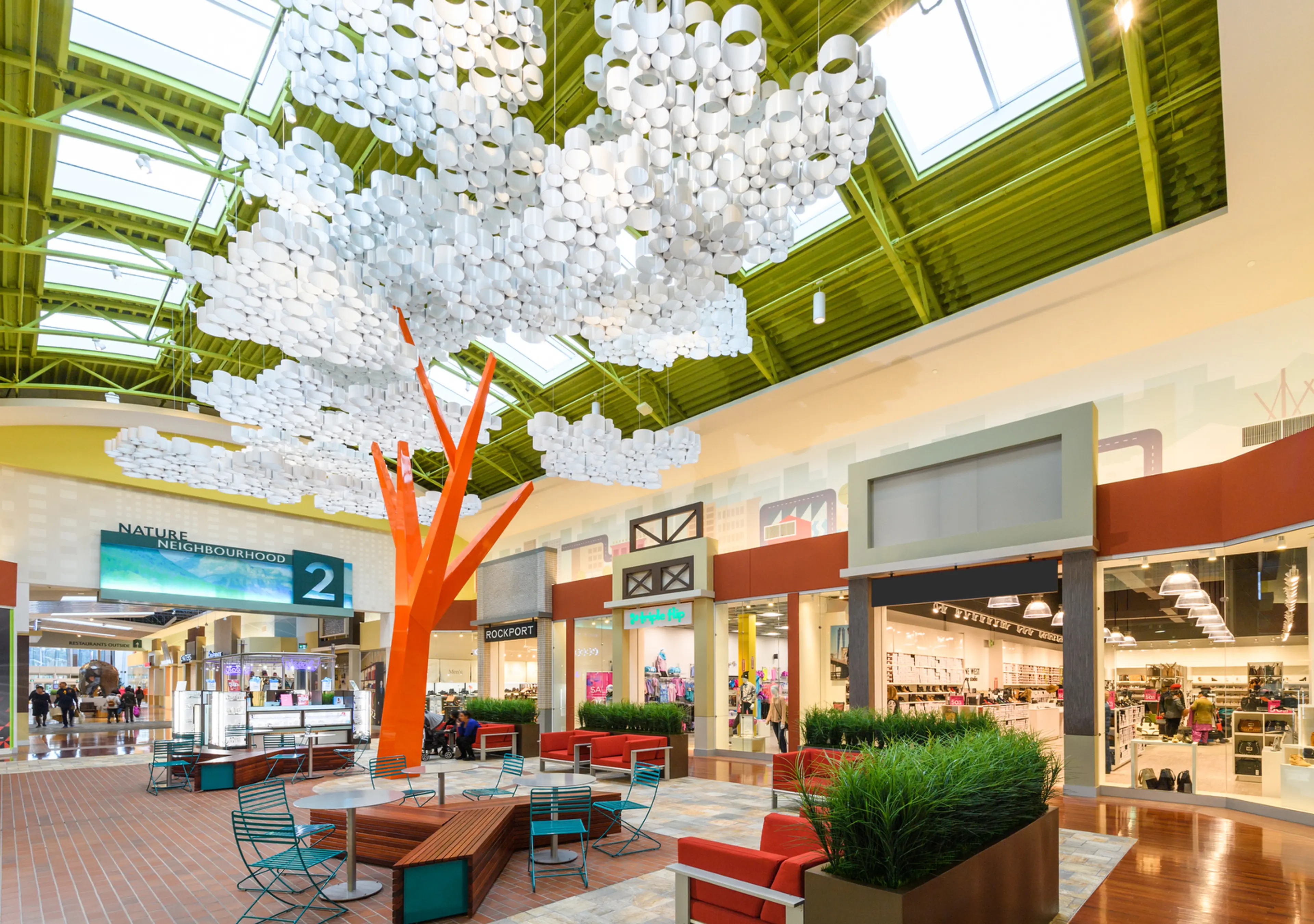 Interior image of the Tsawwassen Mills mall