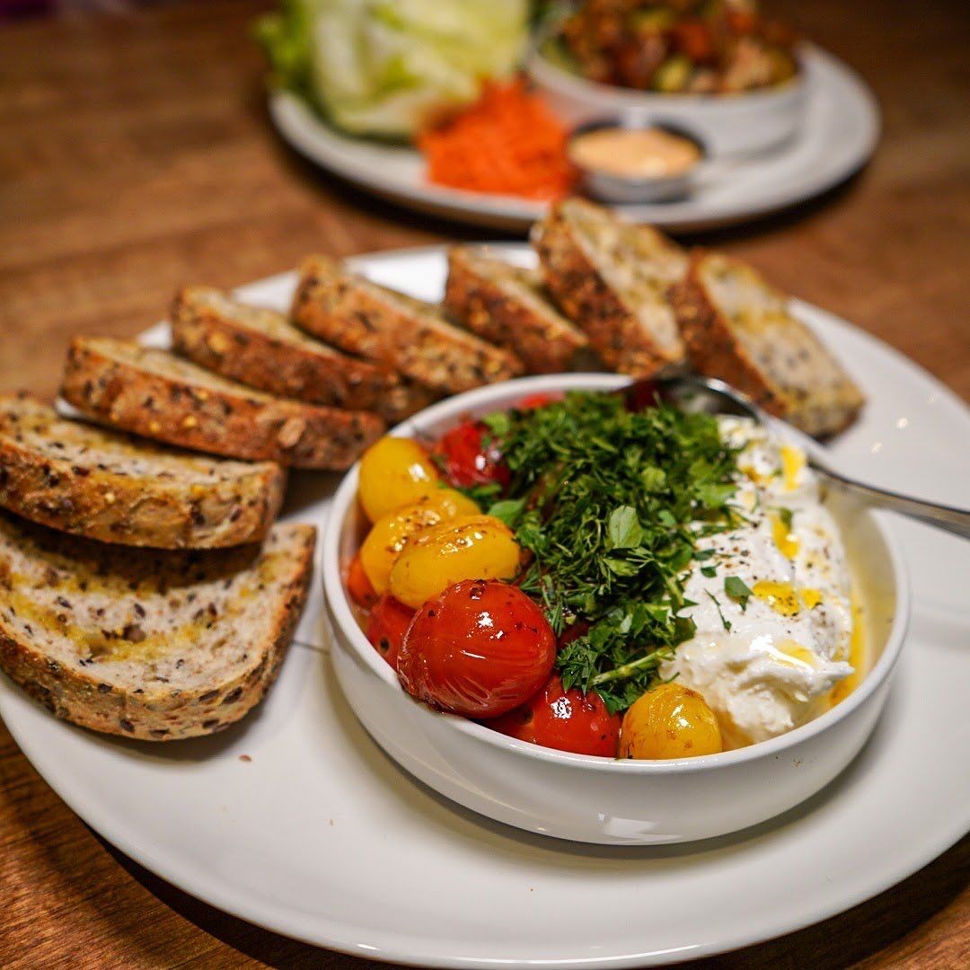 Roasted Tomatoes & Whipped Feta