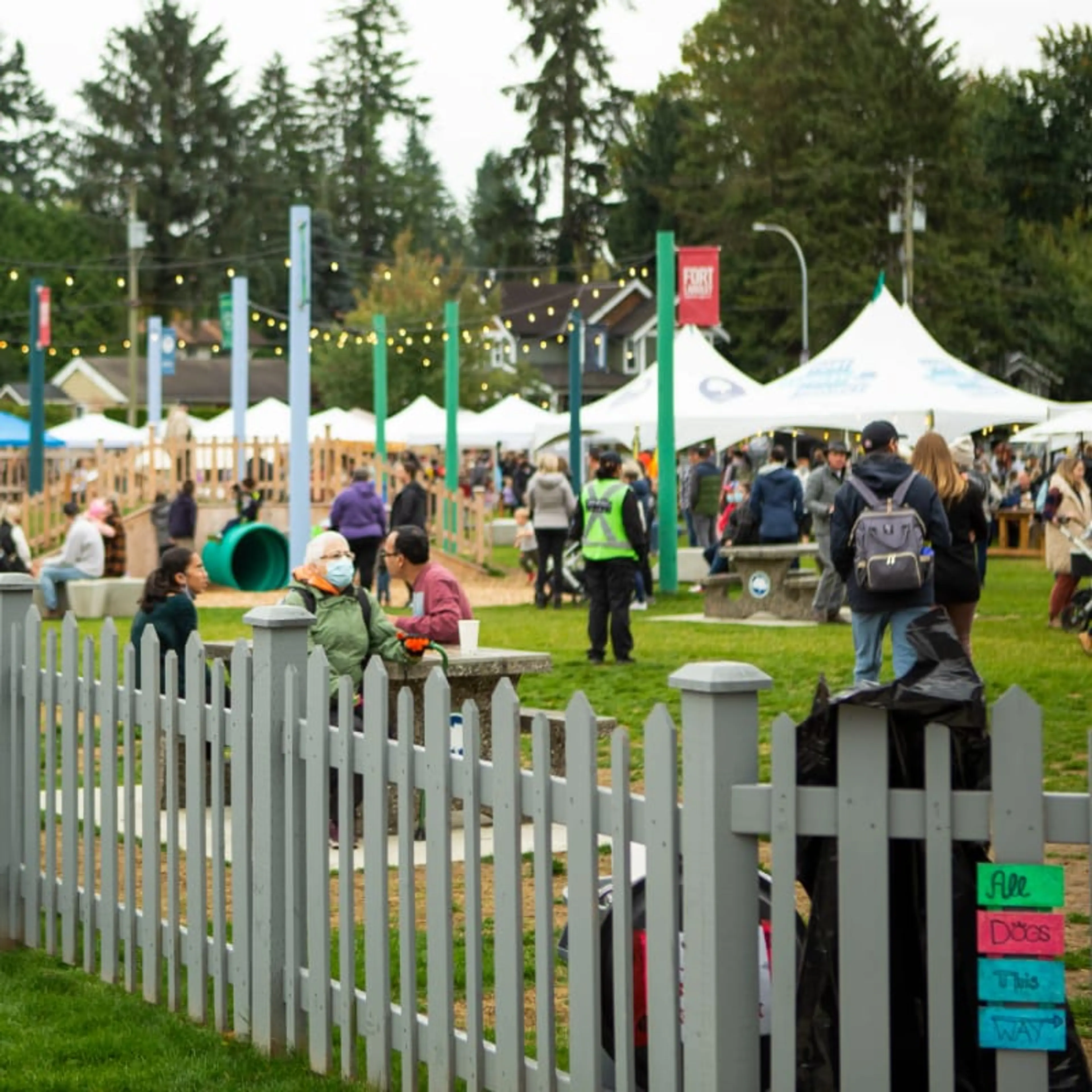 Booths at the Fort Langley Cranberry Festival