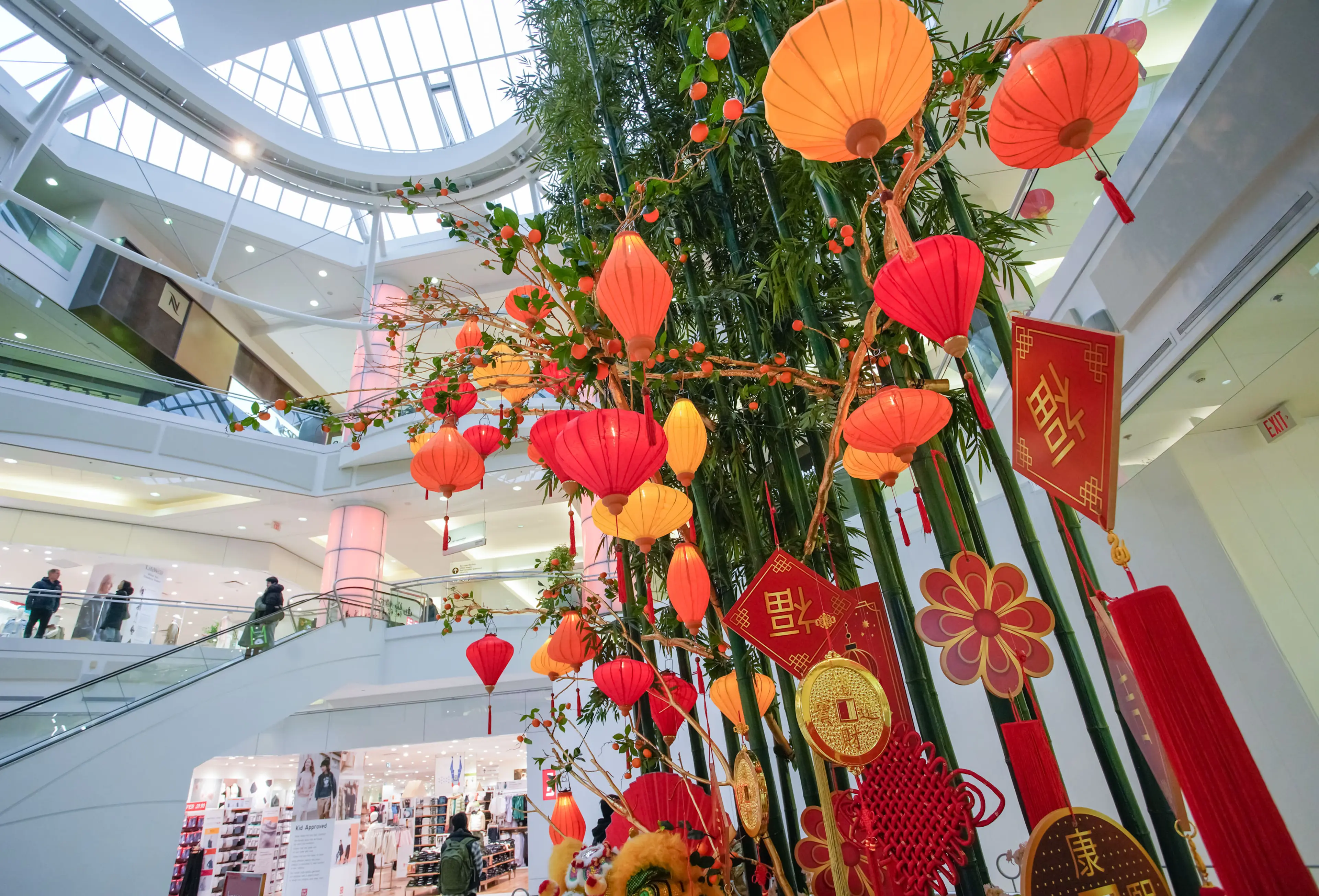 Mall decoration at Metropolis at Metrotown