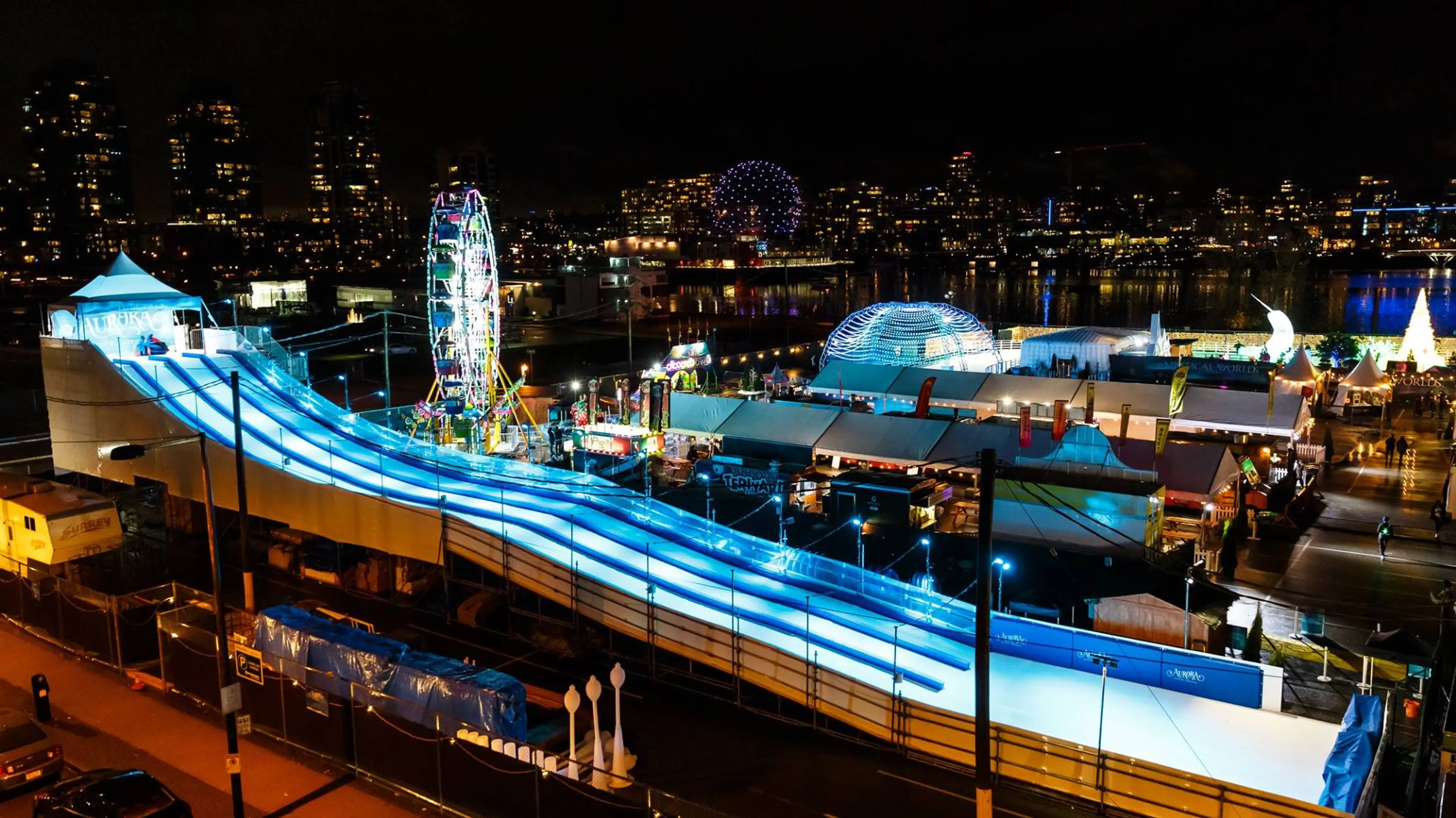 aurora winter festival tubing