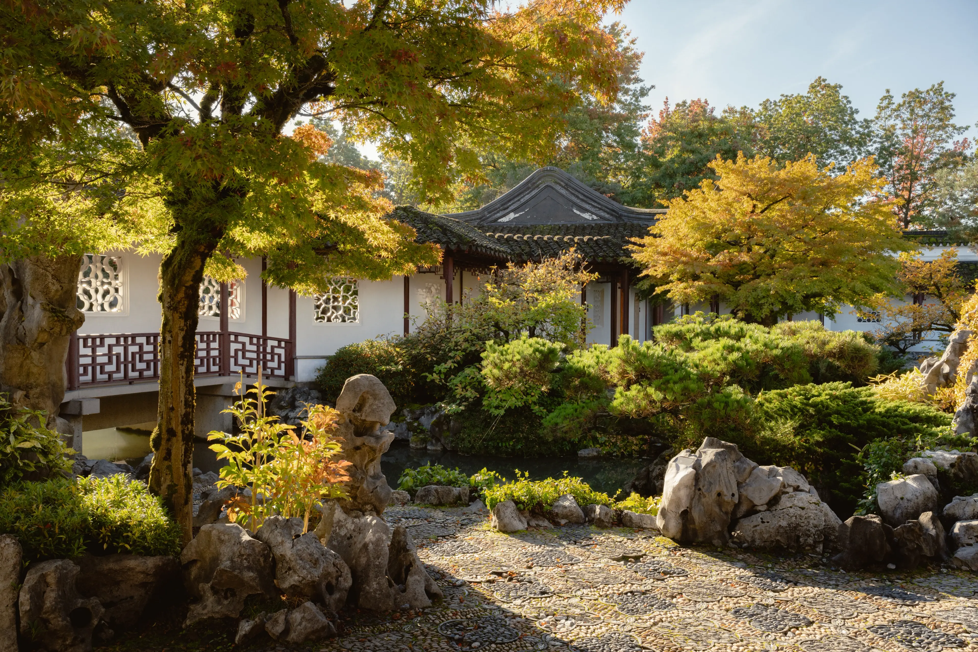 Scenic shot of Dr. Sun Yat-Sen Classical Chinese Garden in Vancouver.