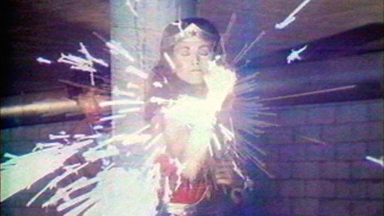 Dara Birnbaum, Technology Transformation/Wonder Woman (video still), 1978–79, single-channel video, Courtesy Electronic Arts Intermix (EAI), New York