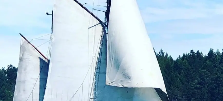 At sail