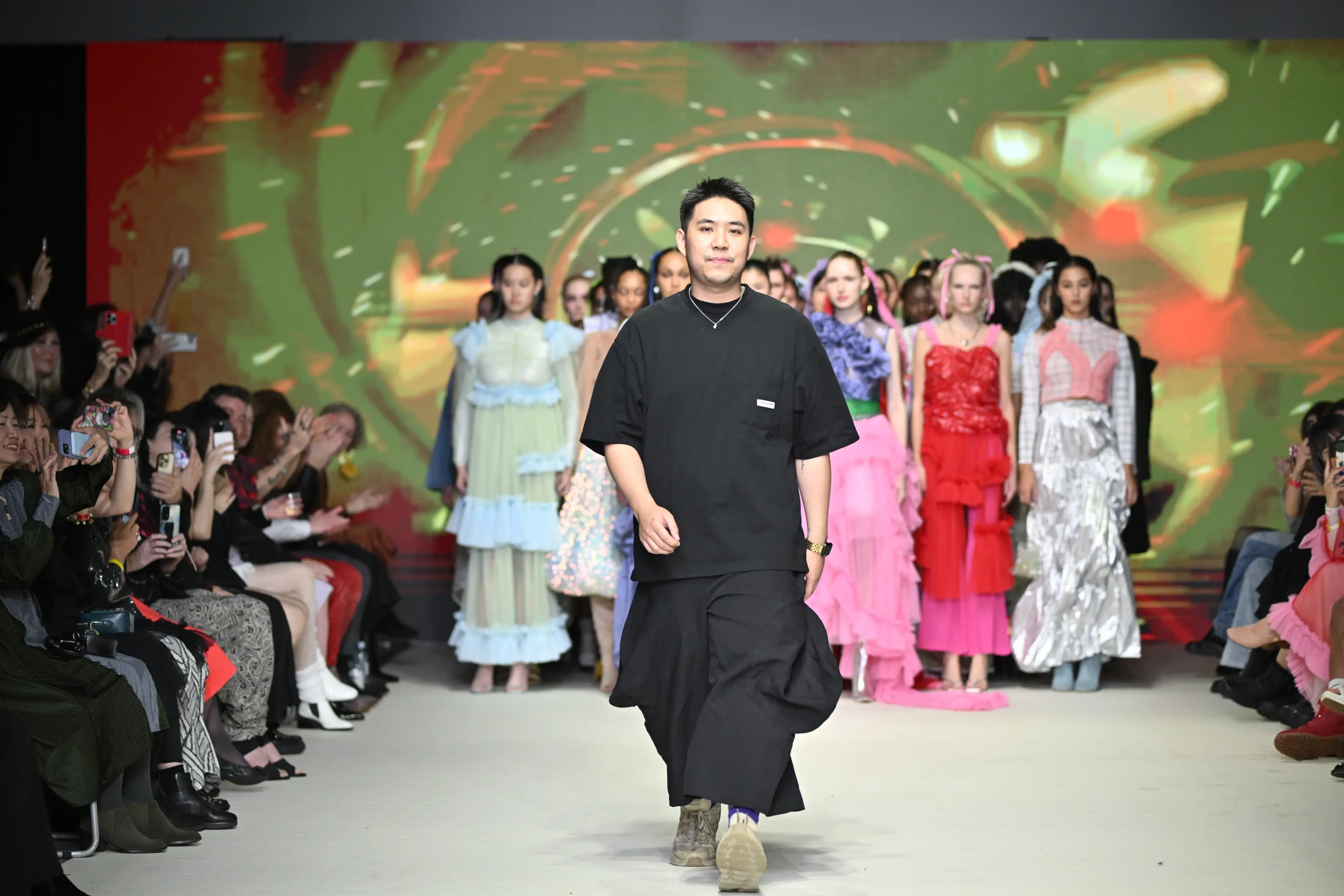 Alex Yu on the runway at Vancouver Fashion Week