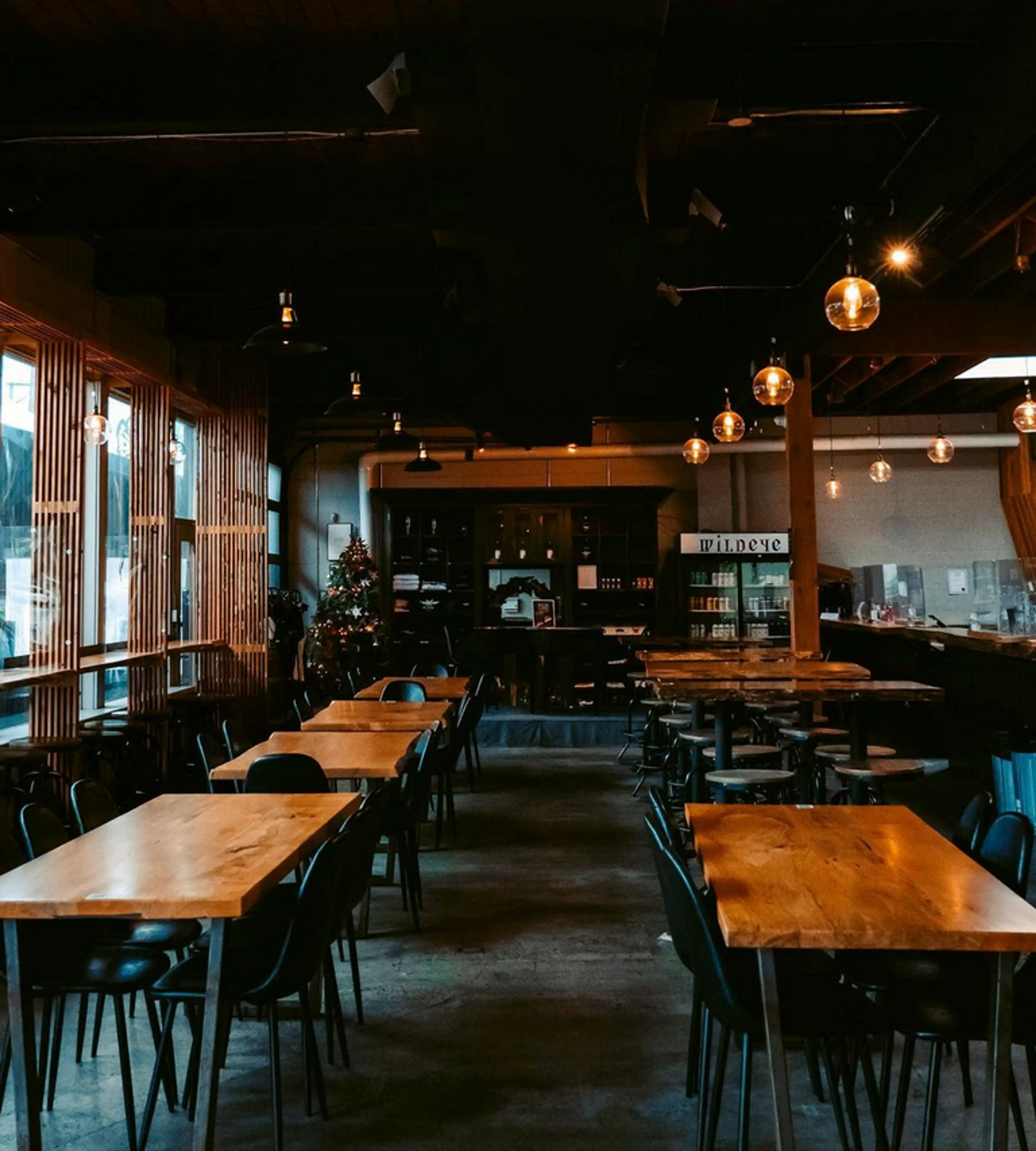 Tasting room at Wildeye Brewing in North Vancouver
