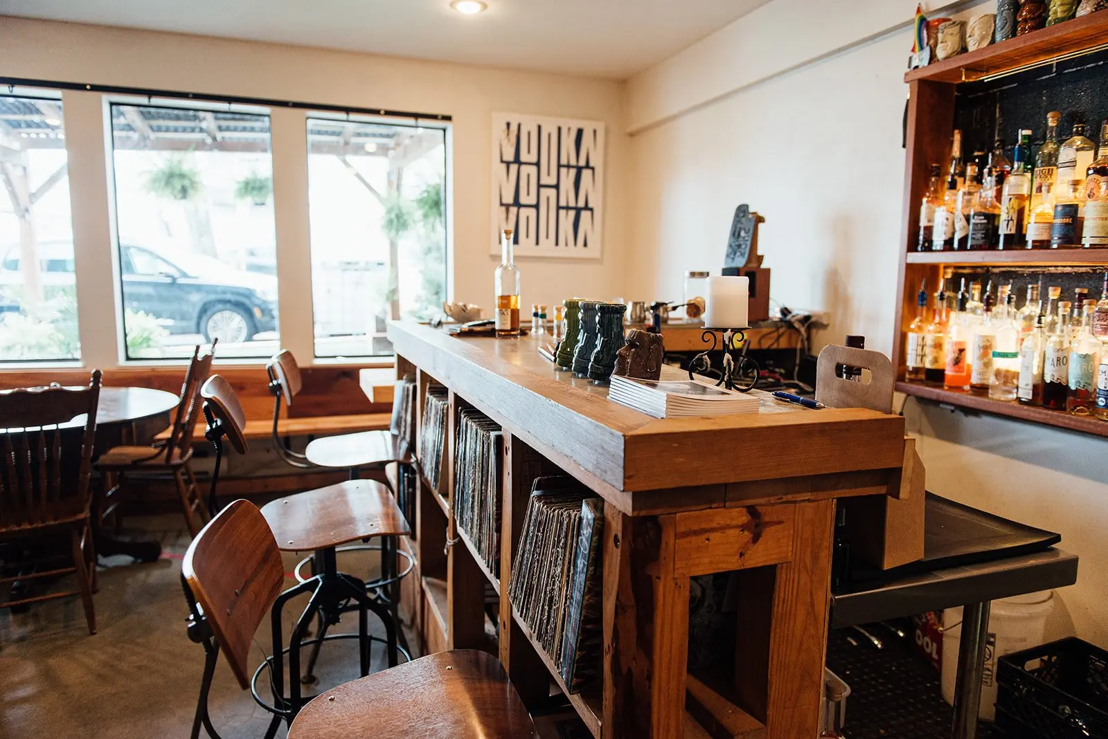 The bar at Sons of Vancouver Distillery in North Vancouver