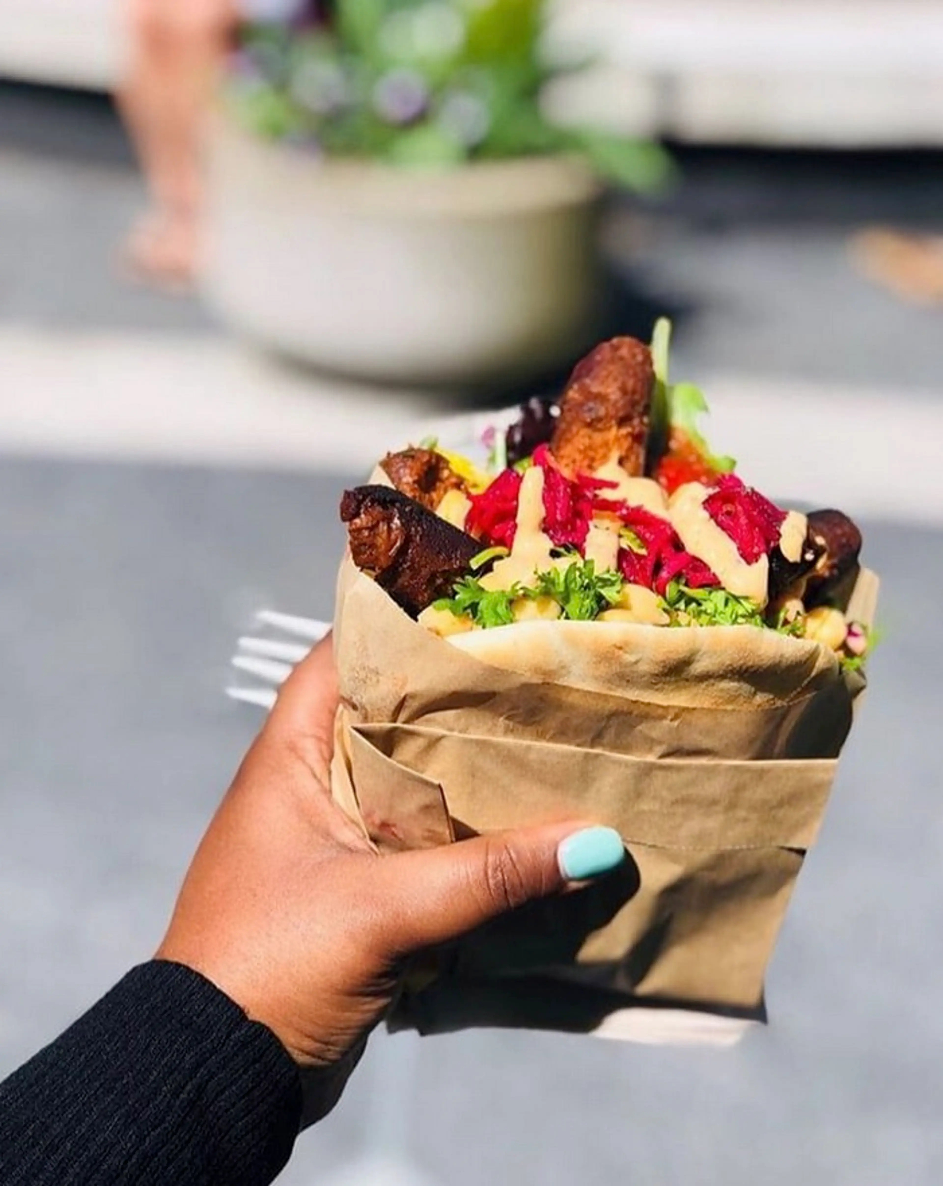 Wrap from the Chickpea Truck in Vancouver