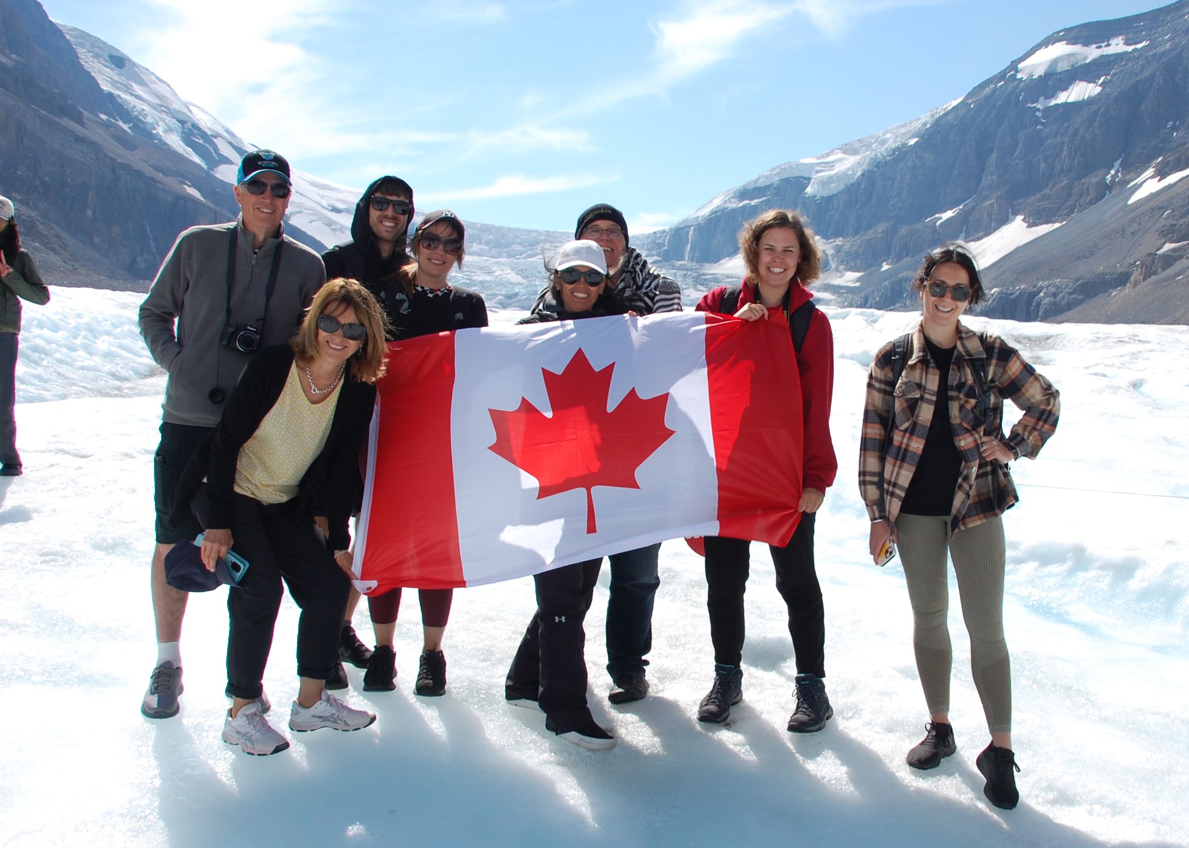 Guests Enjoying Columbia Icefield