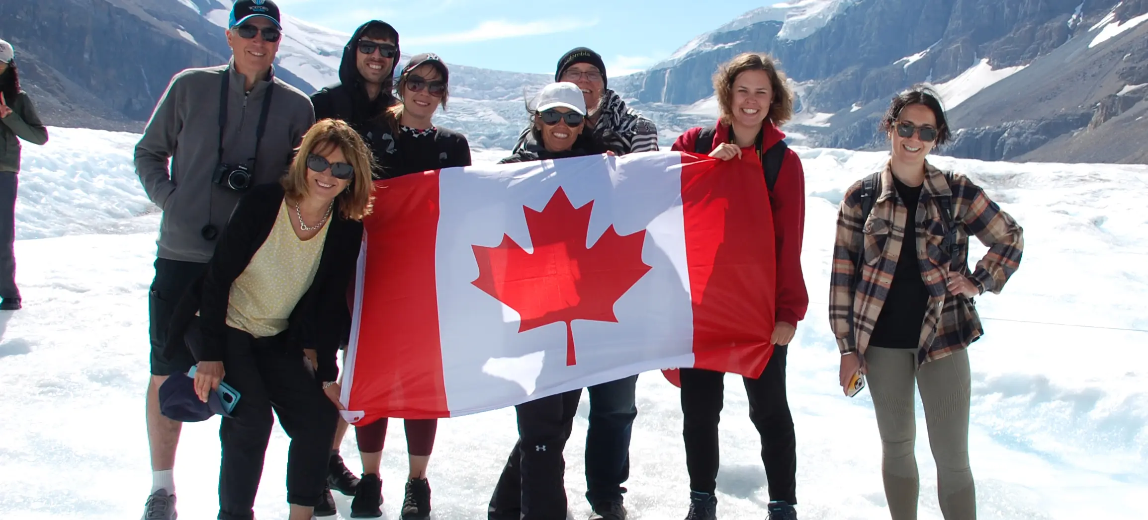 Guests Enjoying Columbia Icefield