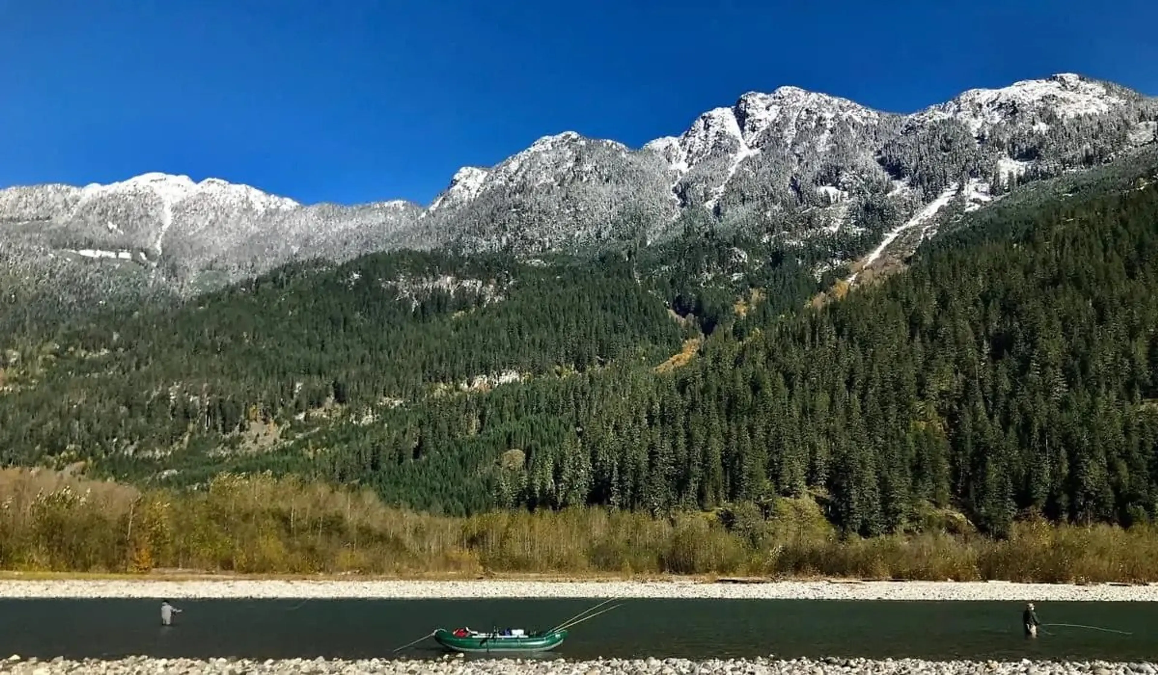Fly fishing near Squamish