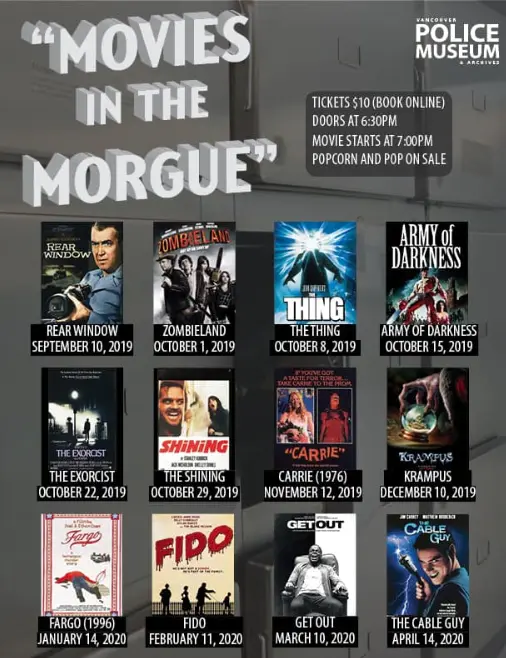 movies in the morgue vancouver 2019