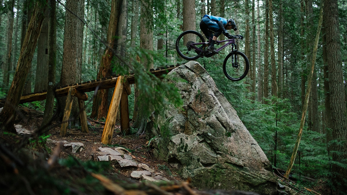 Still from The Outlaw Sport screening at the 2021 Vancouver International Mountain Film Festival fall series