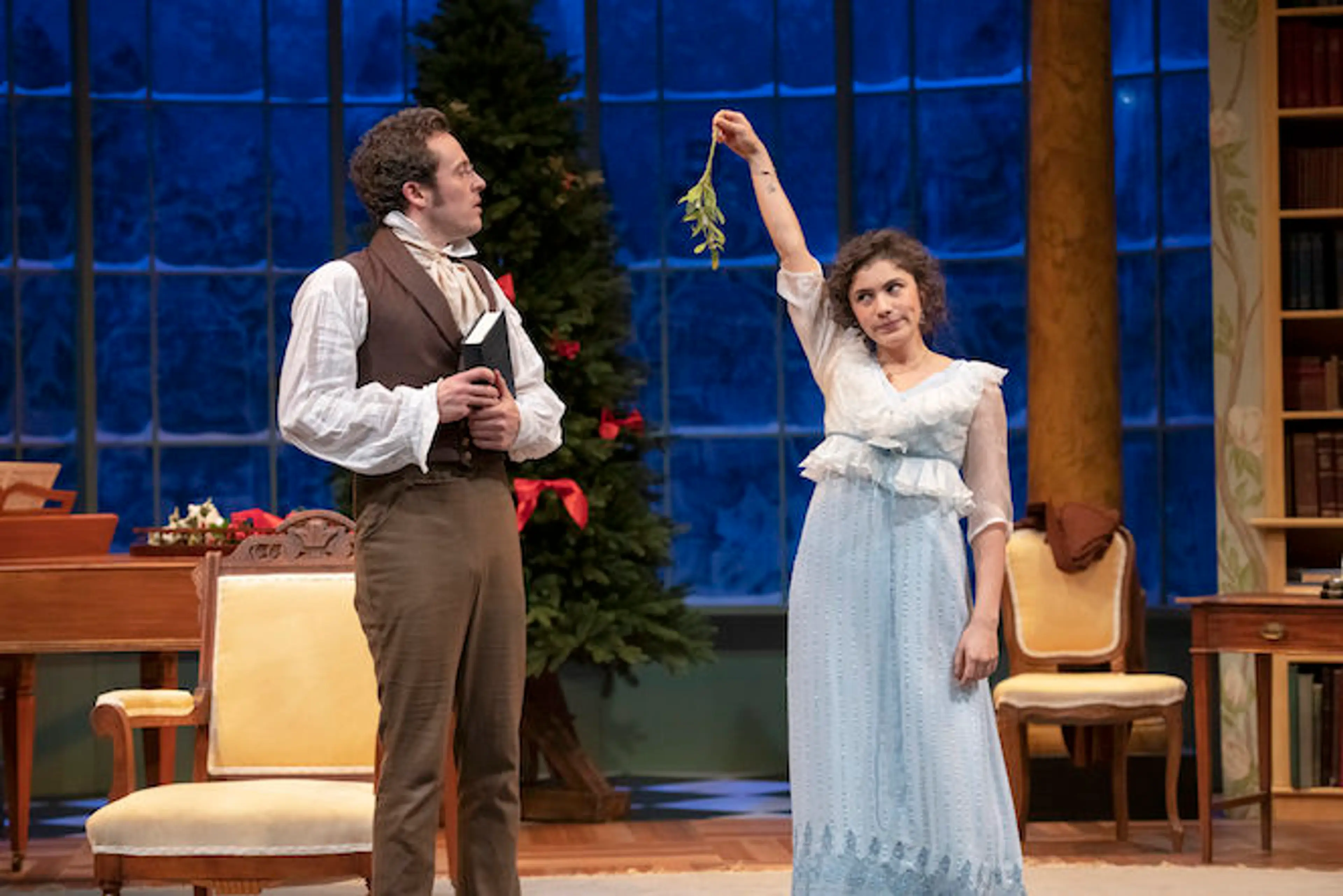 What’s that under the mistletoe? Why, it’s Vancouver theatre listings for December!