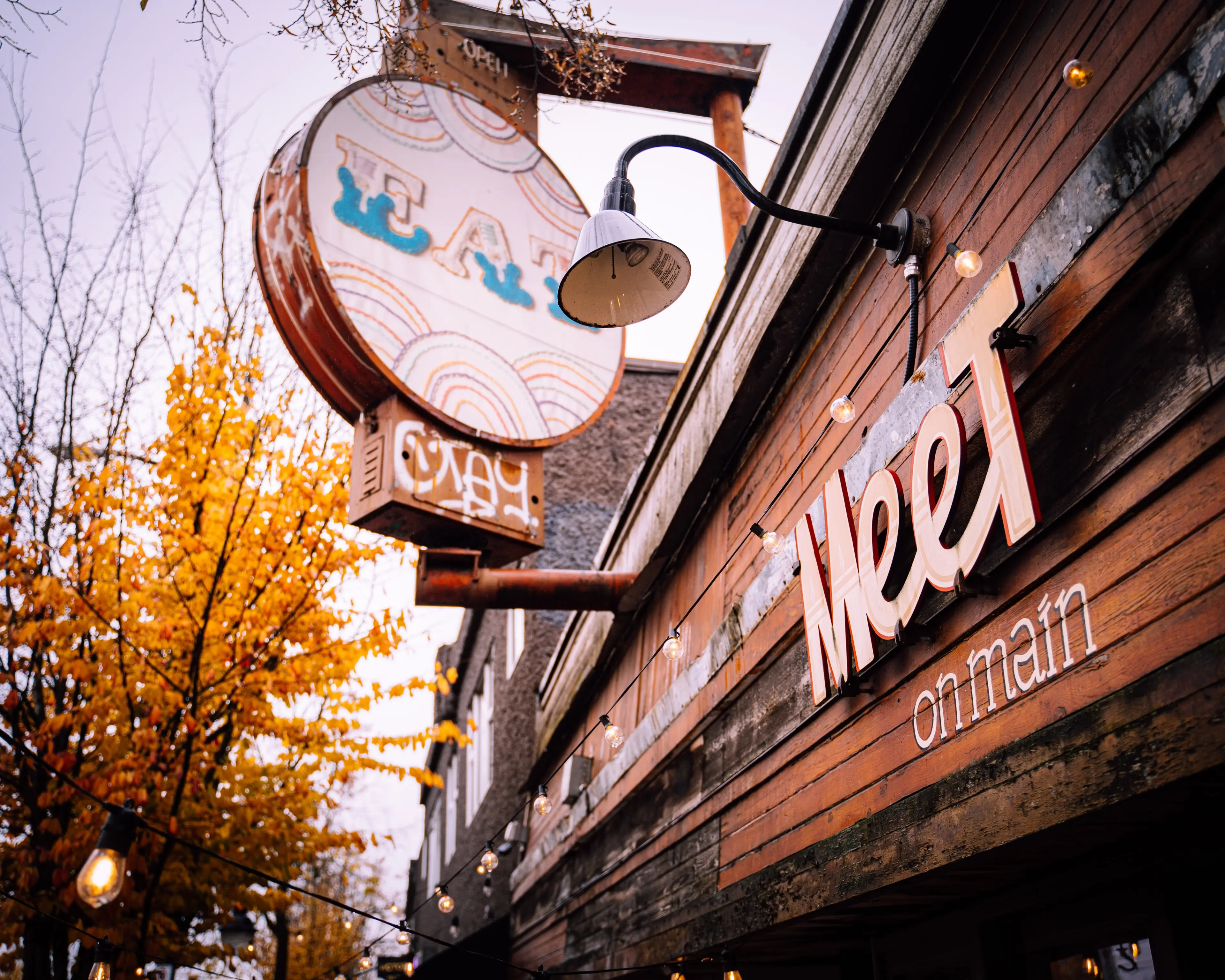 Exterior image of the Meet on Main restaurant in Vancouver.
