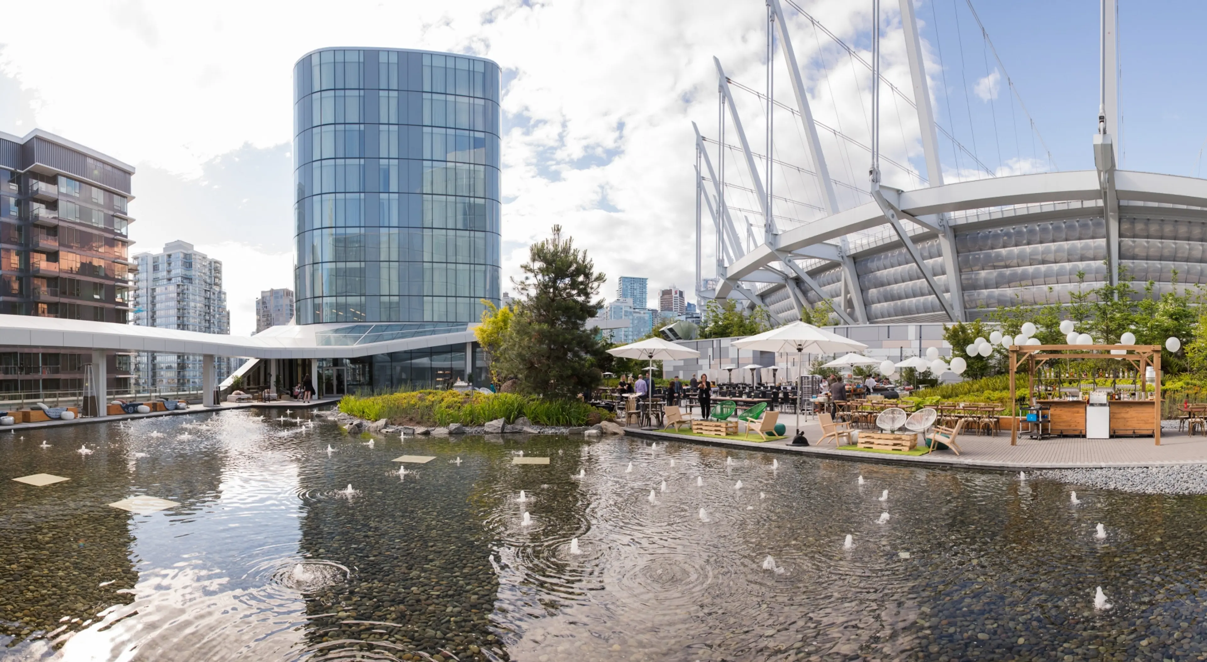 Outdoor space at Parq Vancouver