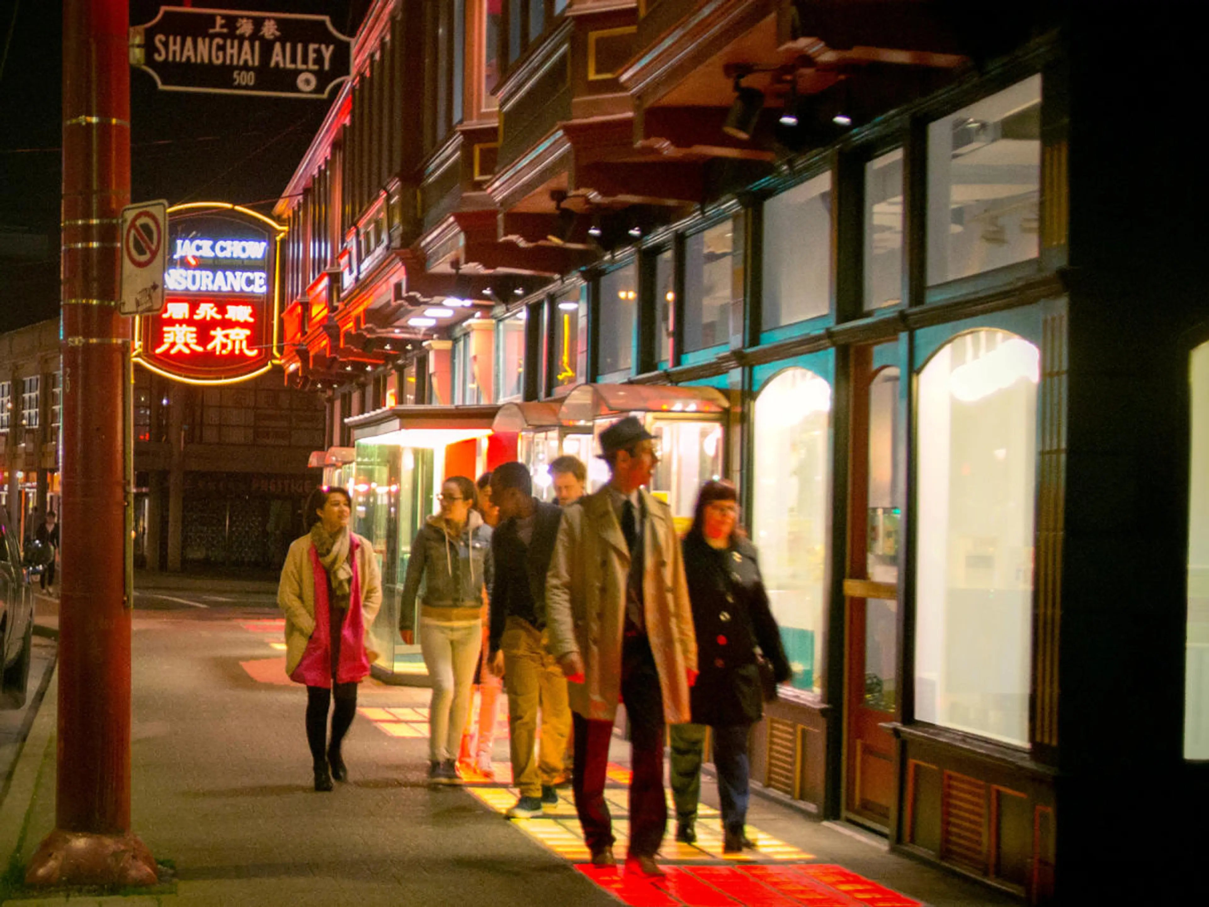 Participants on the Forbidden Vancouver Walking Tour