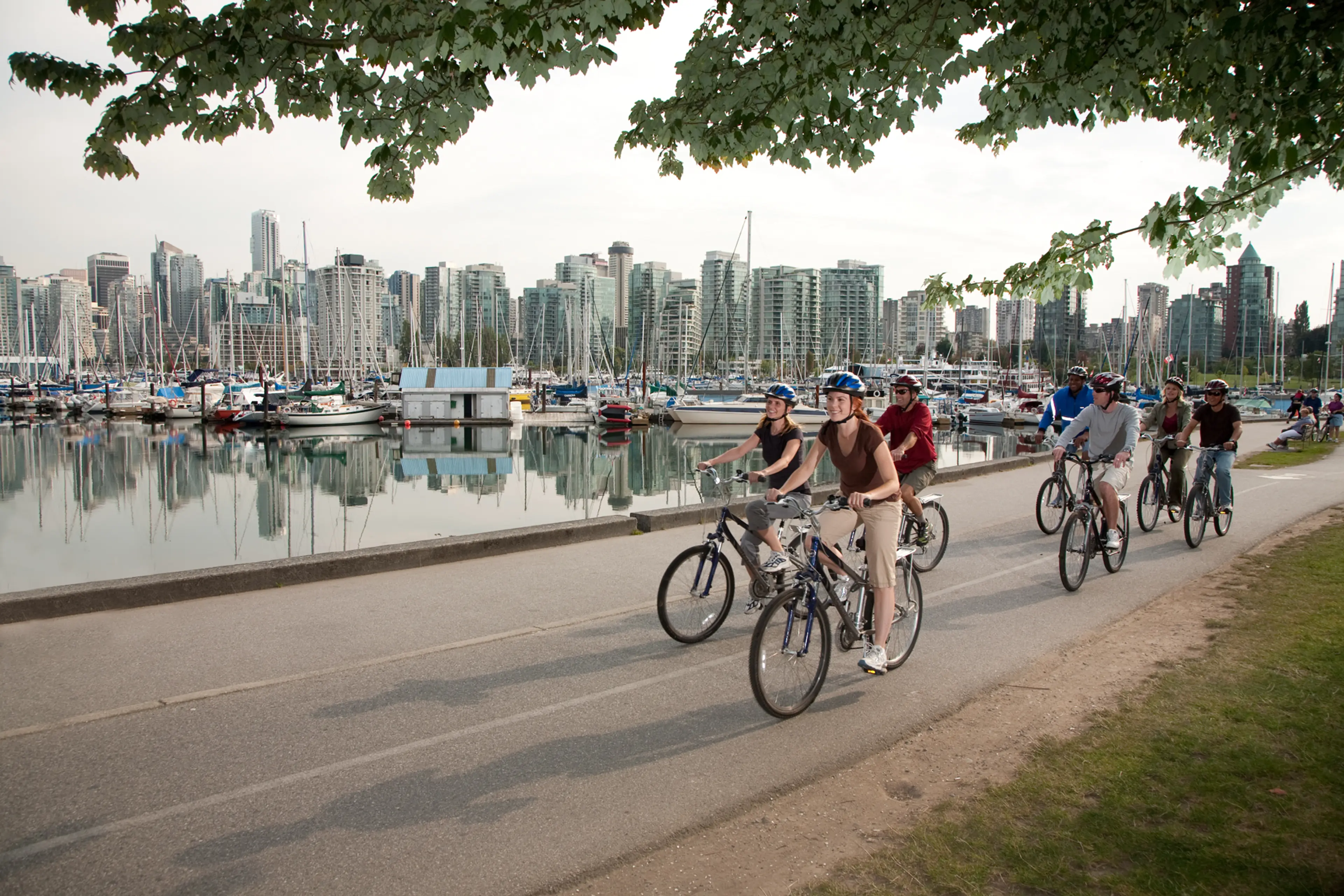 Cycling the False Creek Seawall