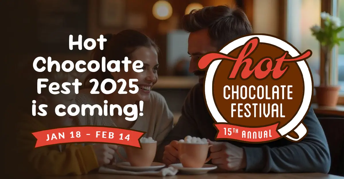 Banner graphic for the Vancouver Hot Chocolate Festival running Jan 18 to Feb 14