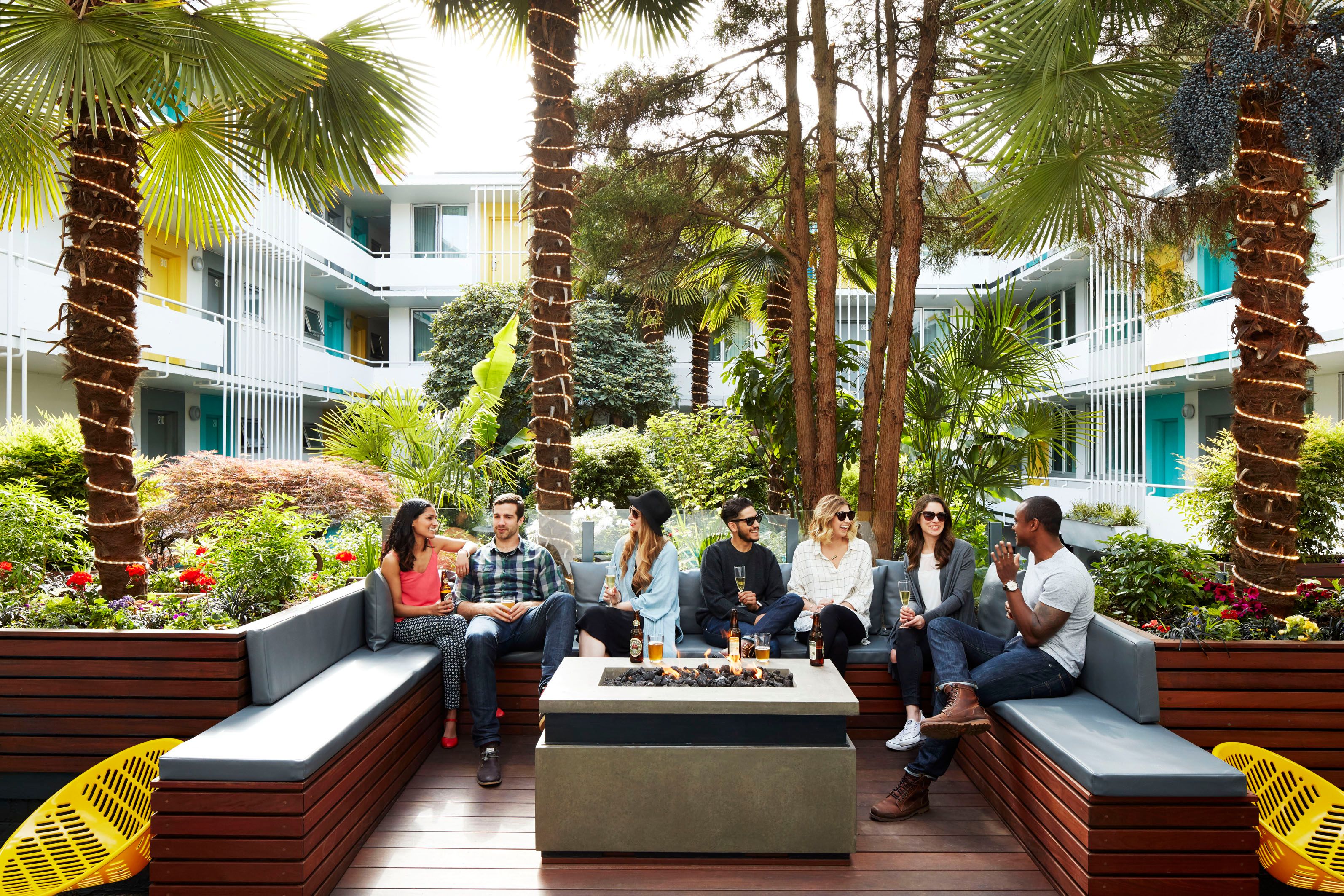 The Burrard Courtyard by Day