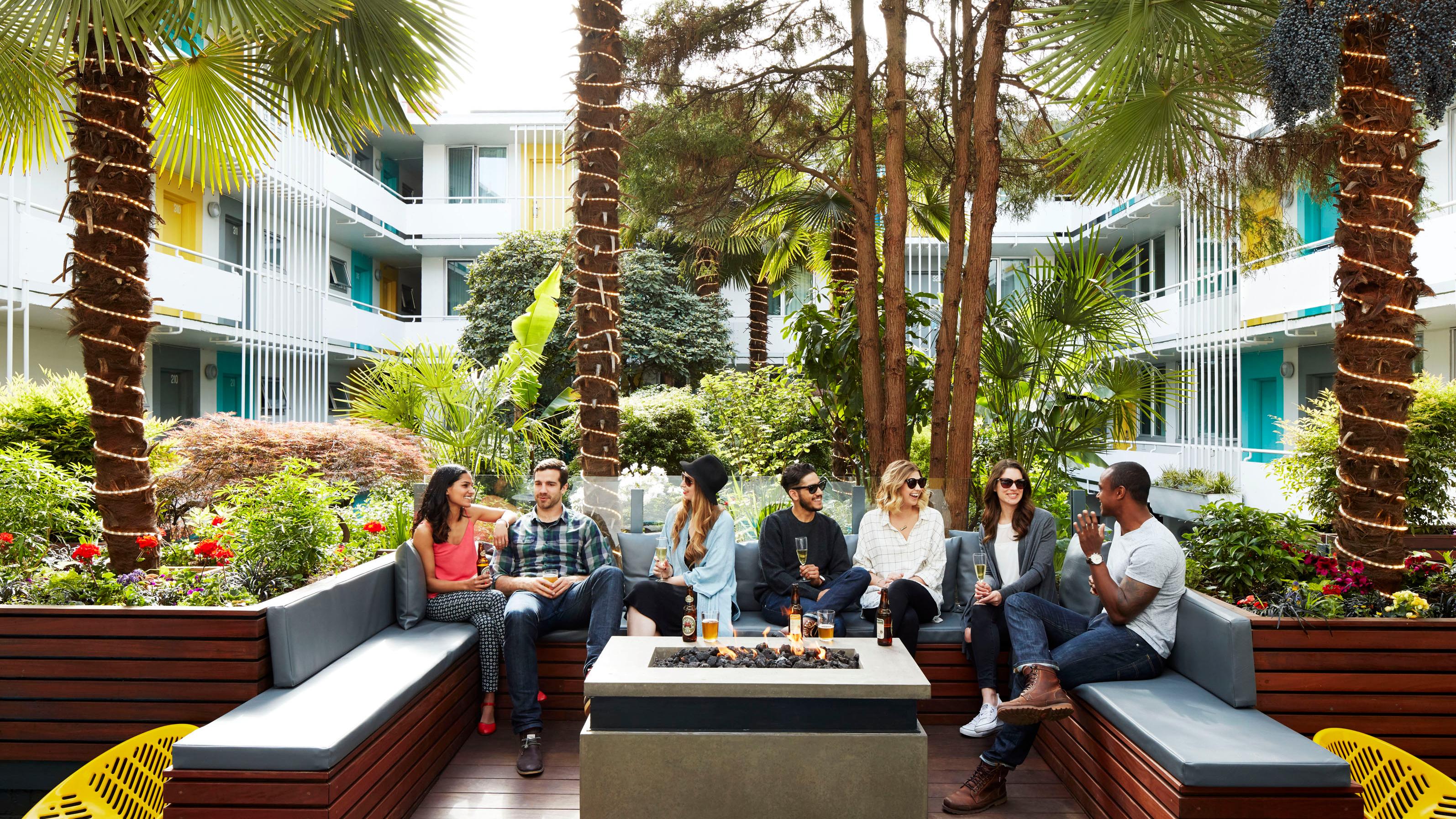 The Burrard Courtyard by Day