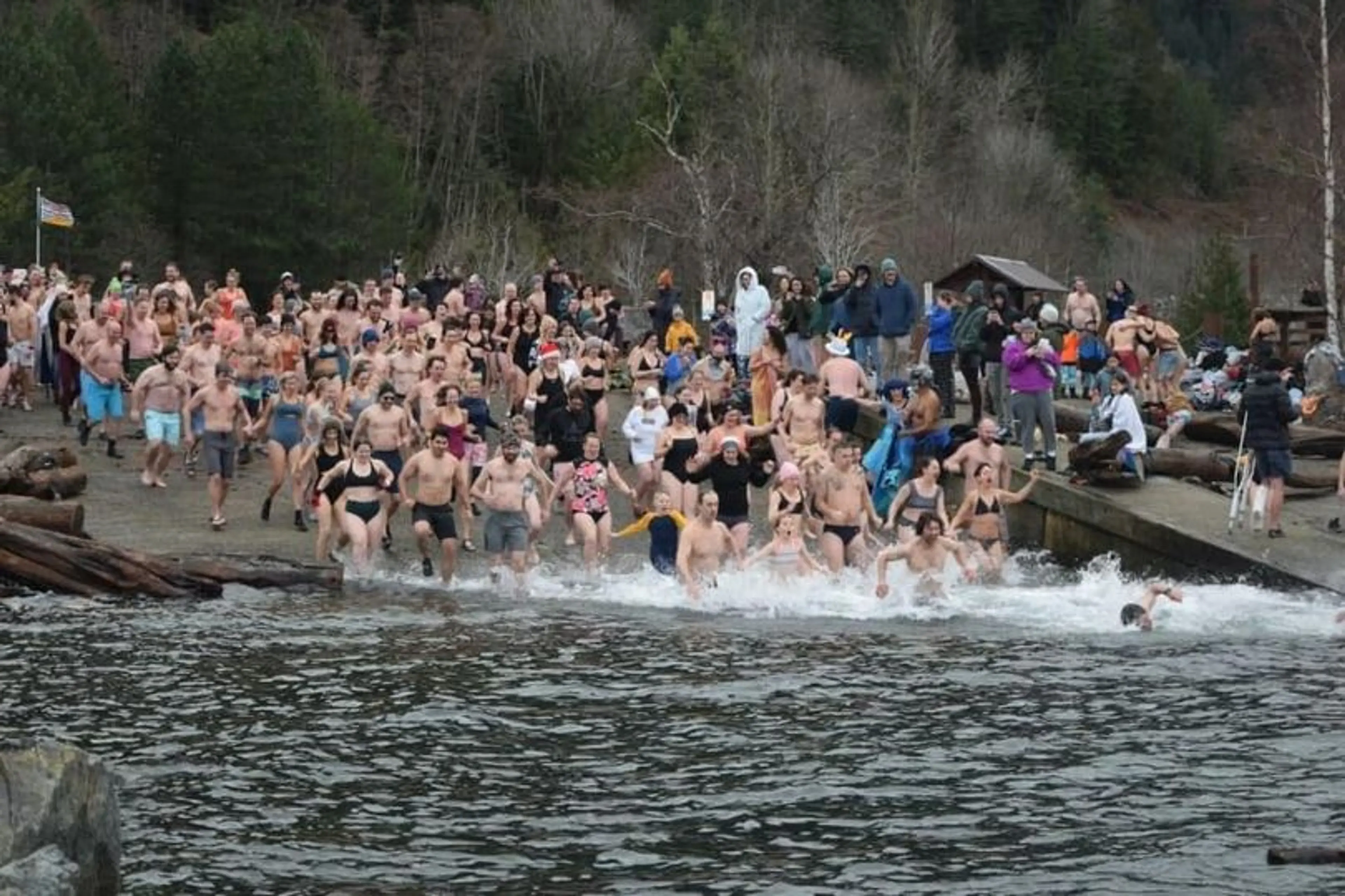 Squamish Polar Bear Swim at Porteau Cove