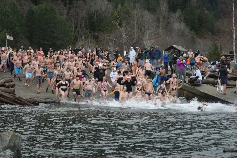 Squamish Polar Bear Swim at Porteau Cove