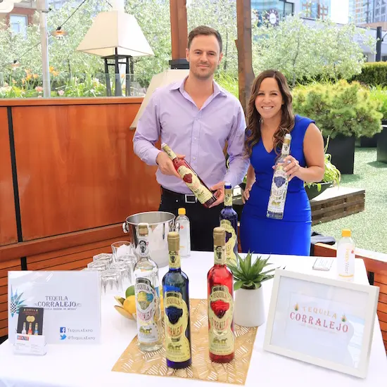 Kye Melchert & Sarah Hirjee, agents for Tequila Corralejo.