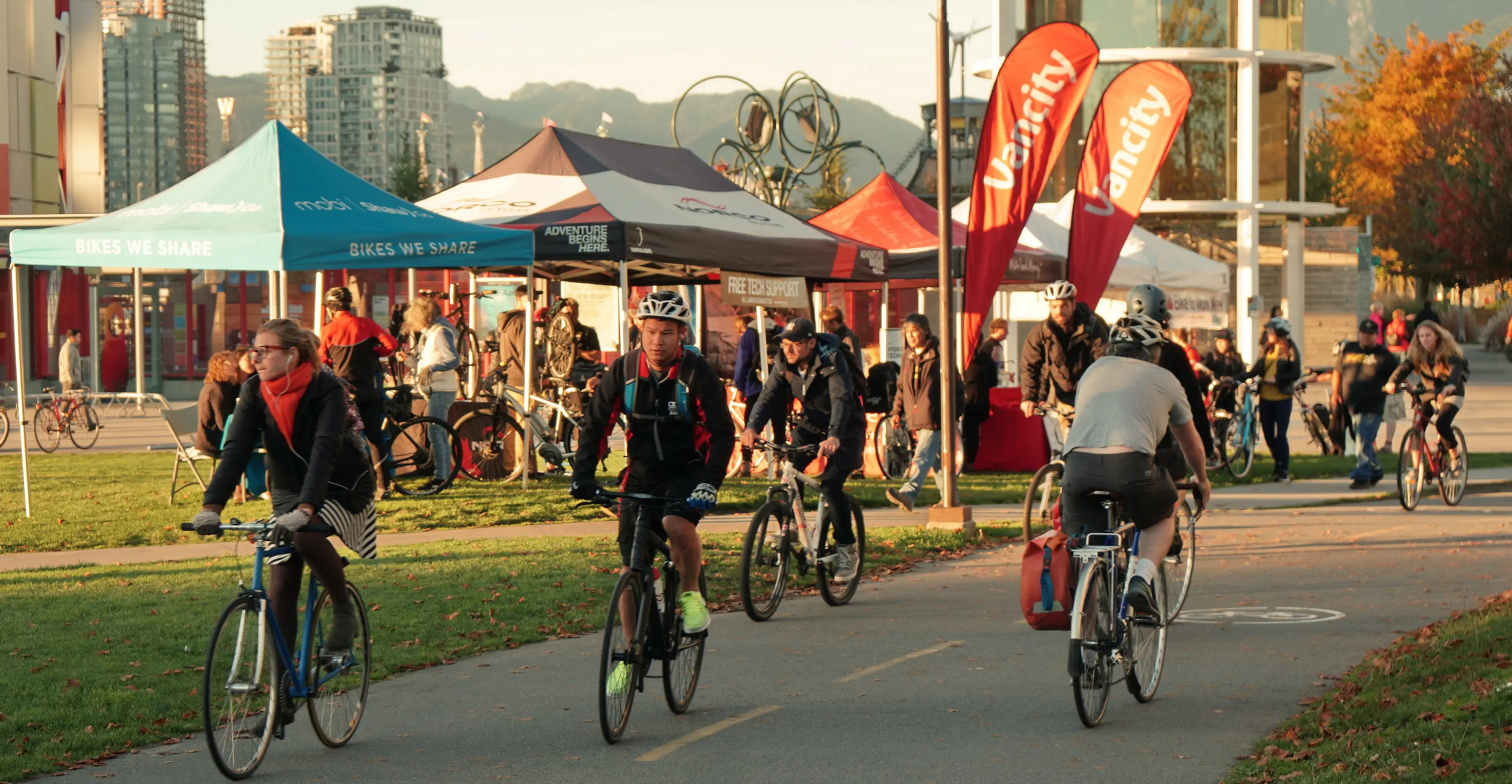 Fall bike to work week in Vancouver