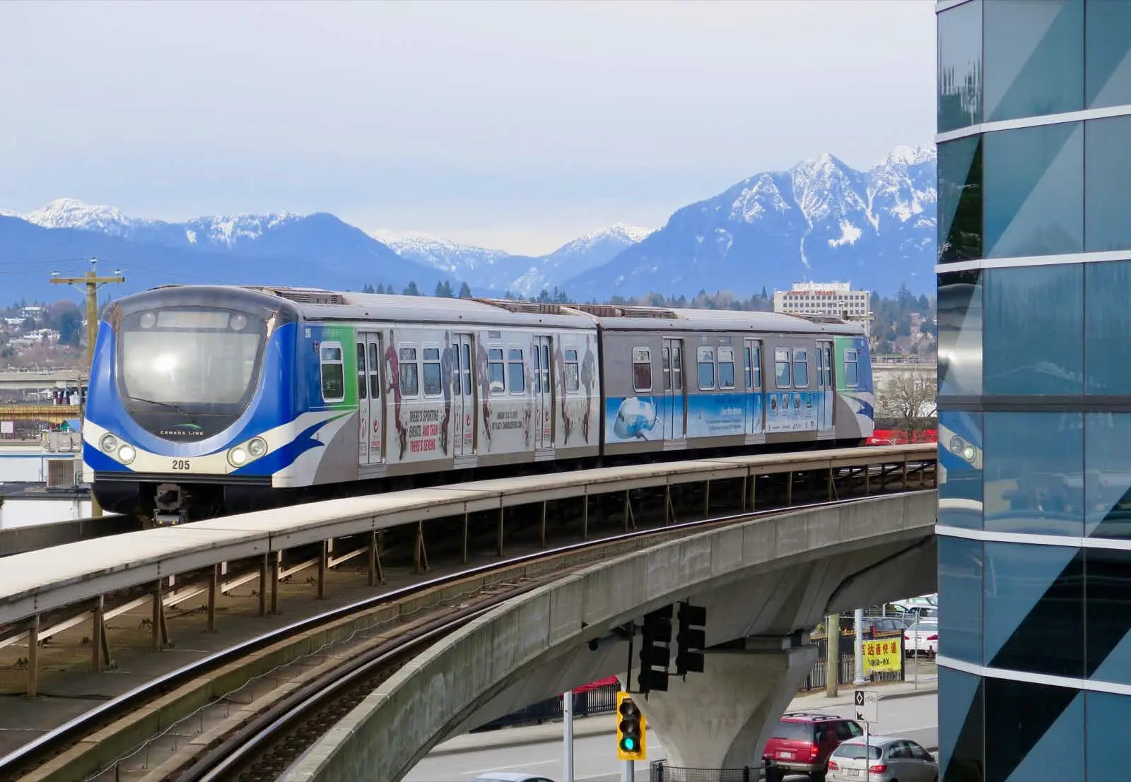 Sky train in Vancouver