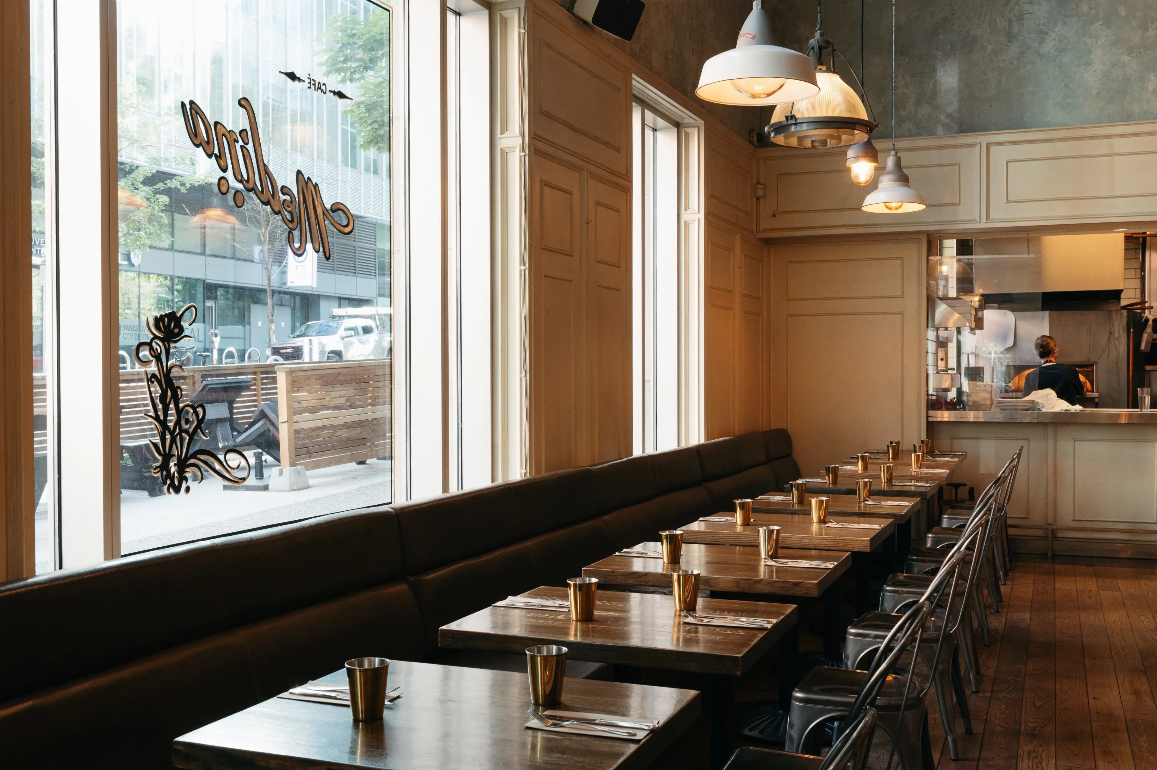 Interior image of Cafe Medina in Vancouver.