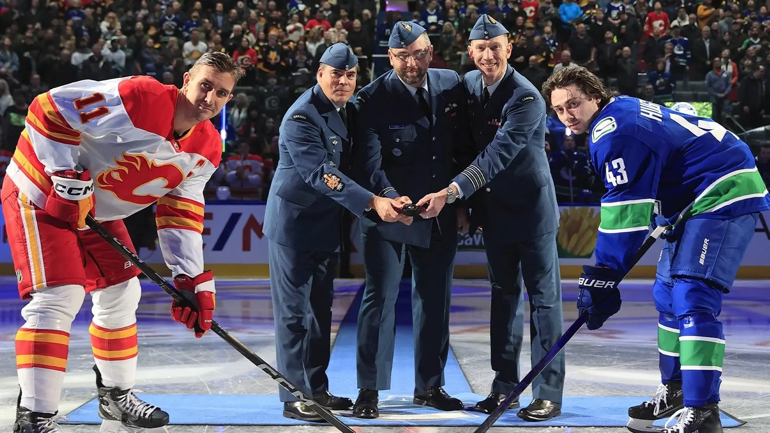 Vancouver Canucks Armed Forces Night