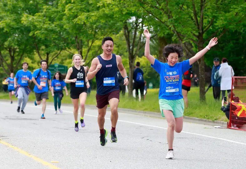 Participants at the RBC Race for Kids