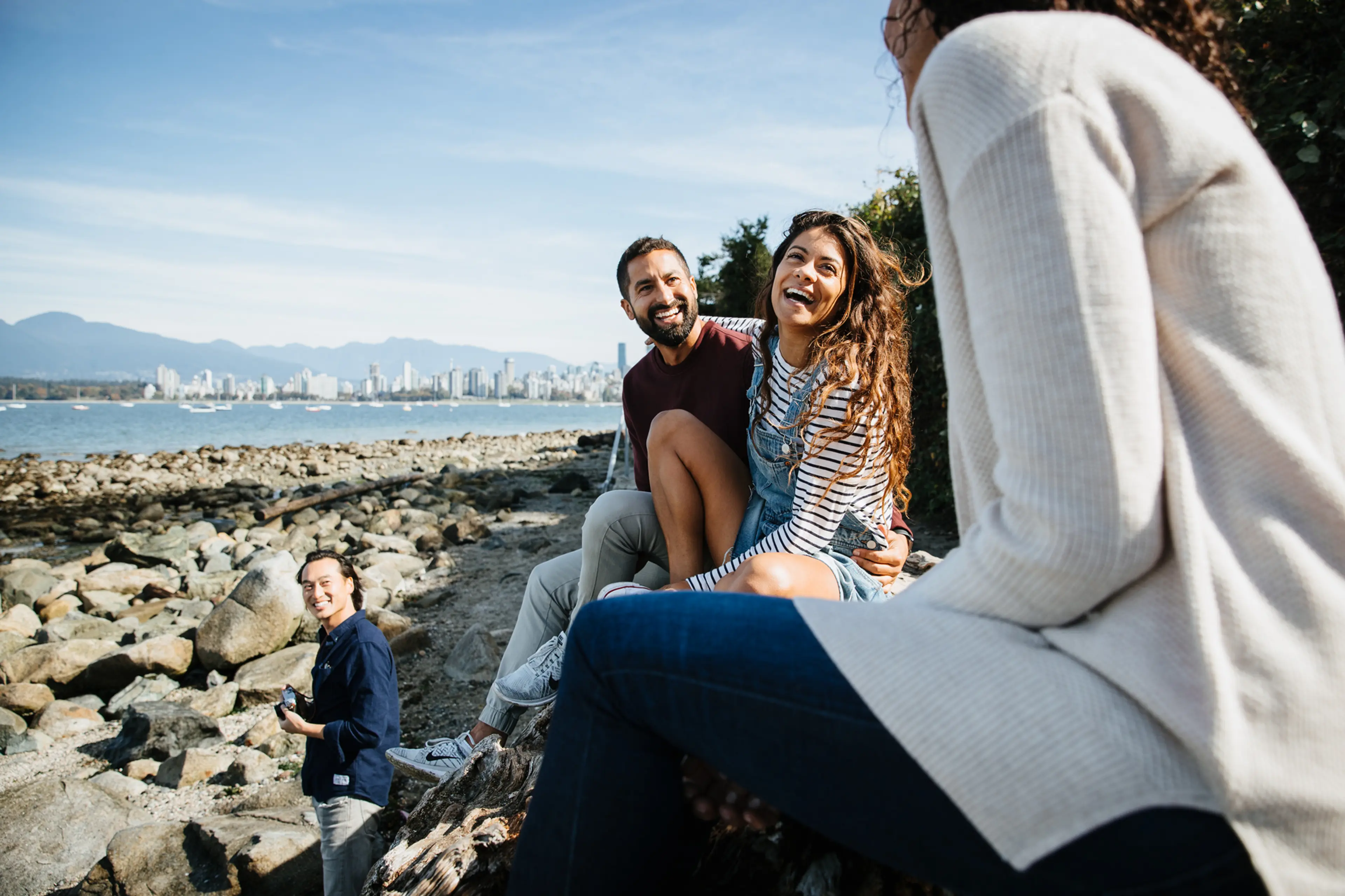 friends at beach